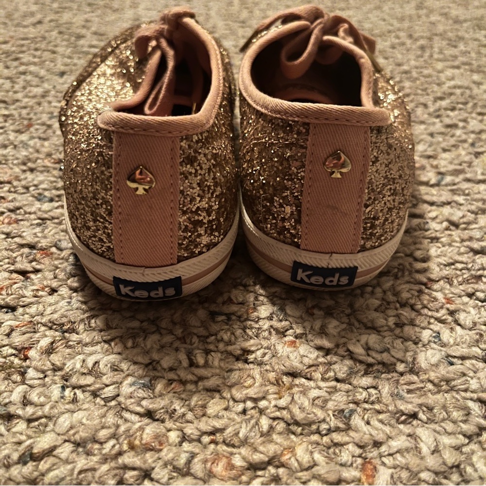 Keds Rose Gold Glitter Sneakers - Picture 5 of 8